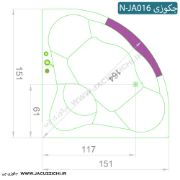 تصویر  وان جکوزی شاینی مدل N-JA016