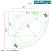 تصویر  وان جکوزی شاینی مدل N-JA028